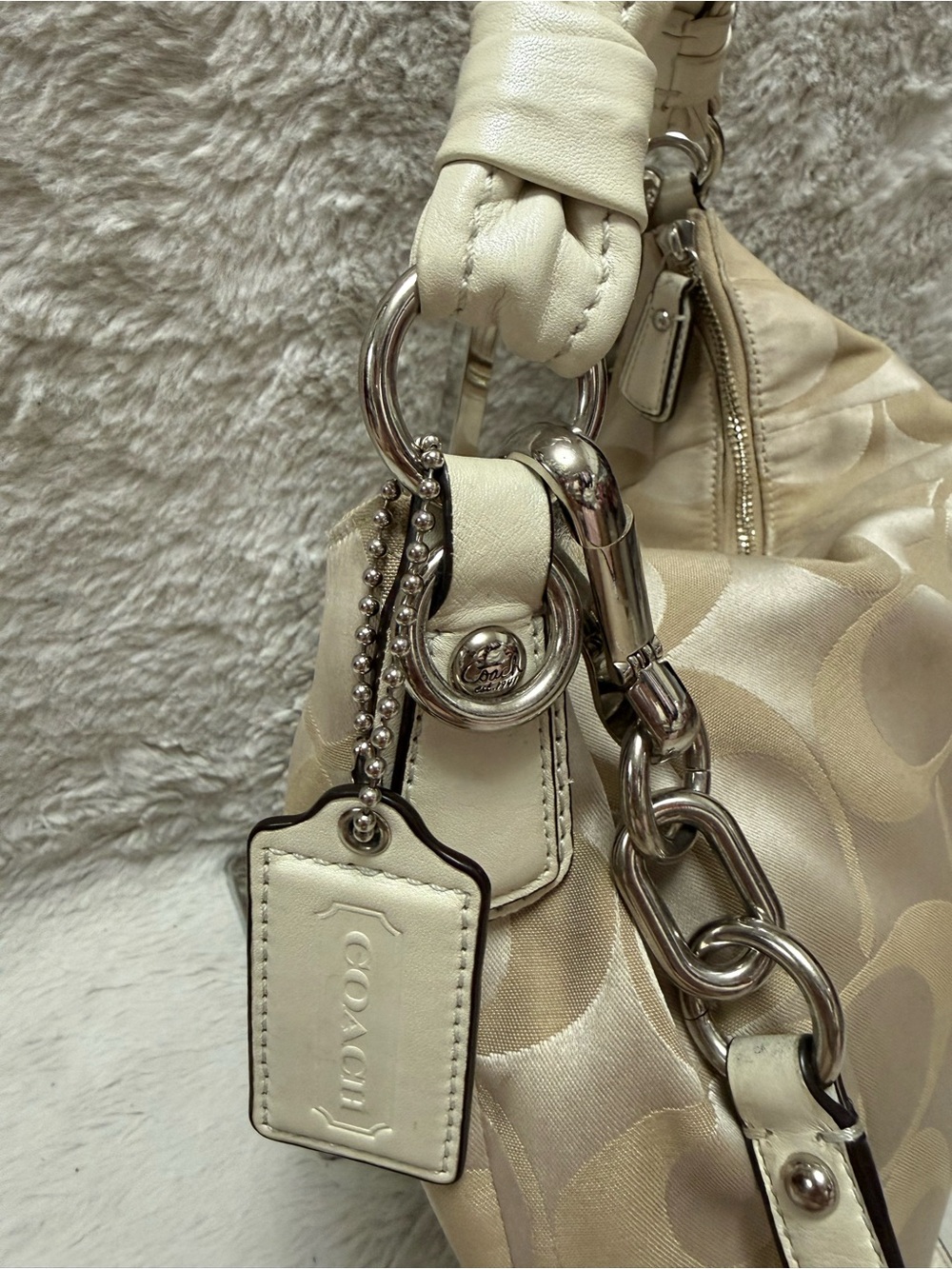 バッグ coach kristin signature sateen hobo y2k Y2K Coach Kristin Signature Sateen Hobo bag - Gem